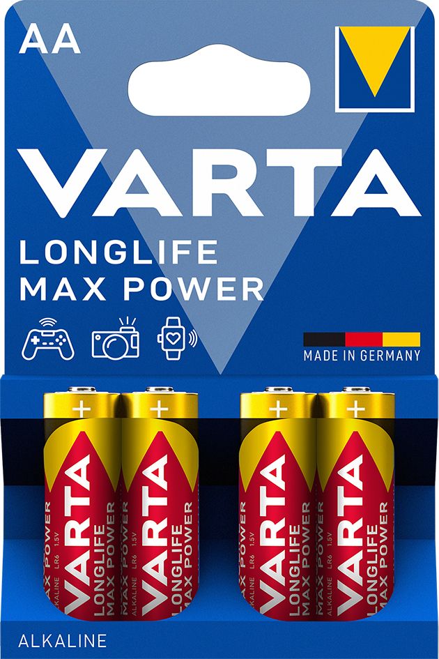 Batterie Block 9V Longlife MAX POWER 6 AM6 6 AM6 6LR61 580mAh AL-MN