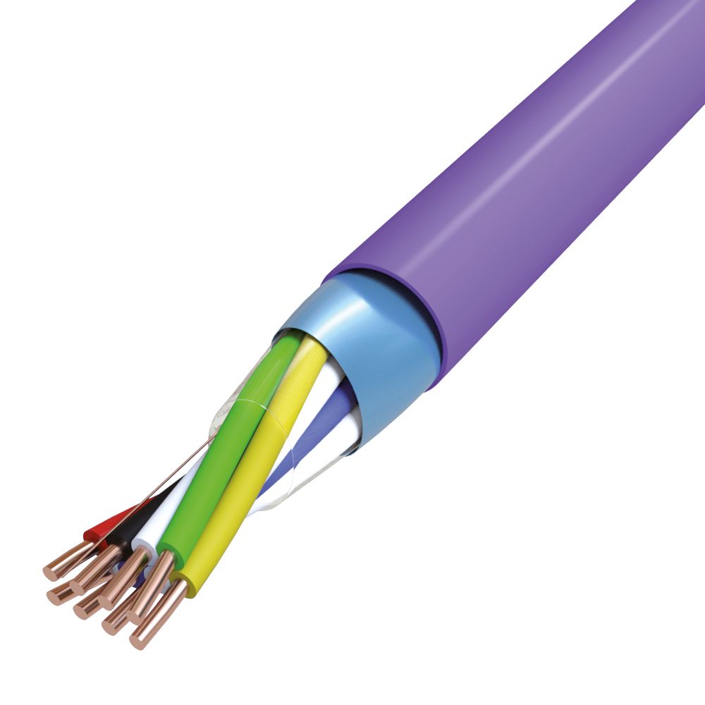 Busleitung Eca EIB-BUS 4x2x0,8 vi TRS Kl.1 = eindrähtig Polyolefine Farbe