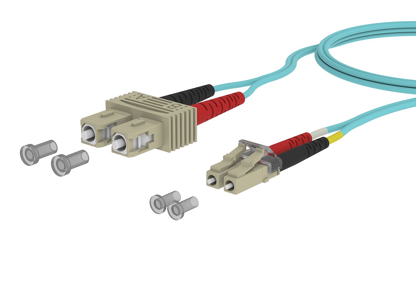 LWL-Patchkabel SC-D/LC-D 50/125 OM3 8m tk MM50/125