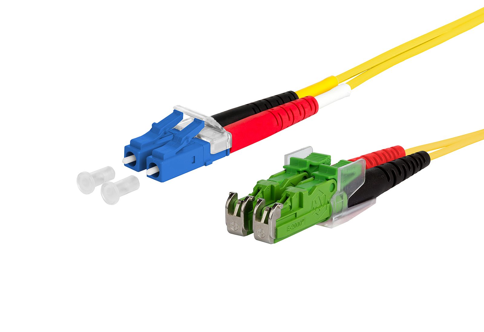 LWL-Patchkabel LC-D/E2000 APC SM OS2 20m ge