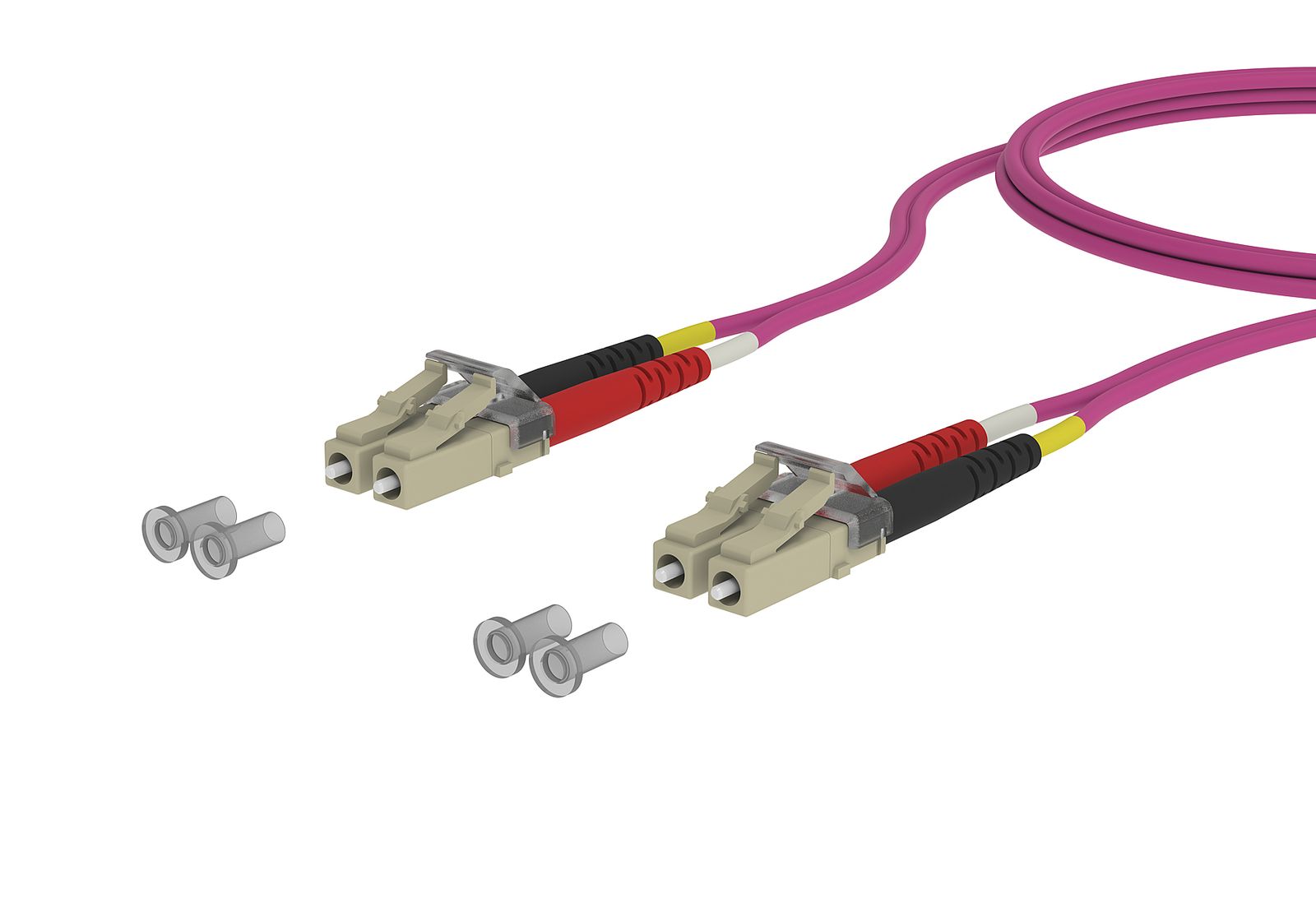 LWL-Patchkabel LC-D 50/125 OM4 10m vi MM50/125