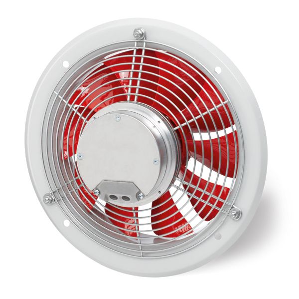 Axial-Wandventilator Ø355mm 230V 1975Upm 4300cbm/h Be/Entlüft IP54 -30-40°C 50Hz