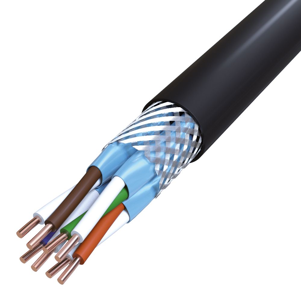 LAN-Kabel HELUKAT 600AE 4x2xAWG23 TRS Kl.1 = eindrähtig Polyolefine Farbe