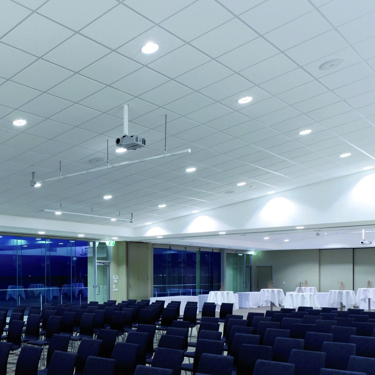 LED-Einbaustrahler 2x17W DL220 3000K Alu 2590lm Konv 2LEDs IP54 ws mt RF:matt