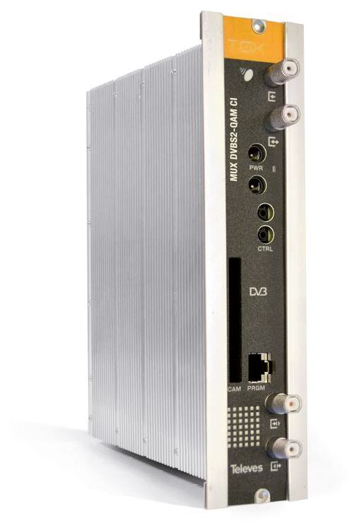 Kanalaufbereitung Eingang: SAT-Digital-TV (QPSK DVB-S) Ausgang: Kabel-Digital-TV (QAM