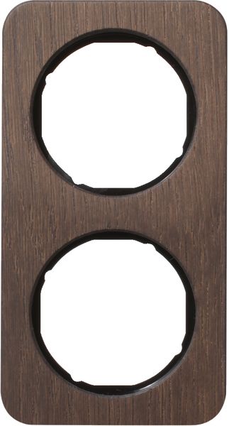 Einbaurahmen 2f eiche glz R.1 Holz Unterputzmontage