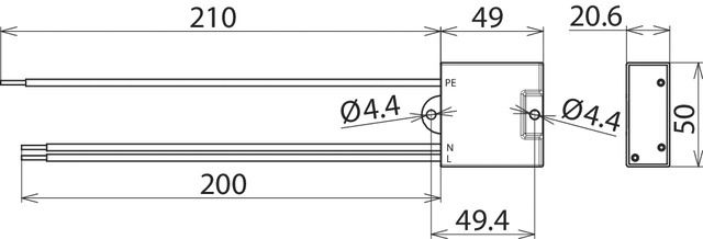 Überspannungsableiter 230VAC 2kV 5kA opt Direktmont