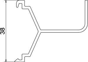 Trennwand GEB-K SIGNA aufrast L2000mm 1f Kst