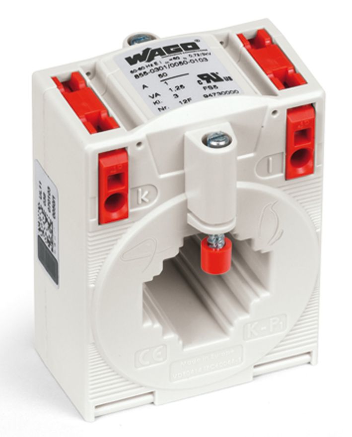 Aufsteckstromwandler Serie 855 Kl=3 50A/1A 1,25VA m.Berührungss Schnappbef