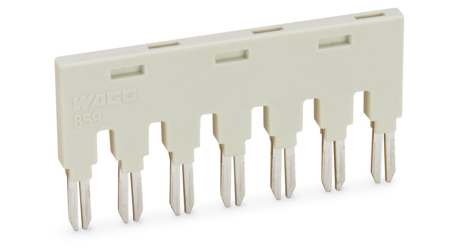 Querverbinder 7p rt Serie 859 steckb 18A isol m.Berührungss