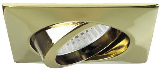 Einbaustrahler 13W GX5,3 go glz IP20 Alu Ø/EB68mm 83x83x5mm