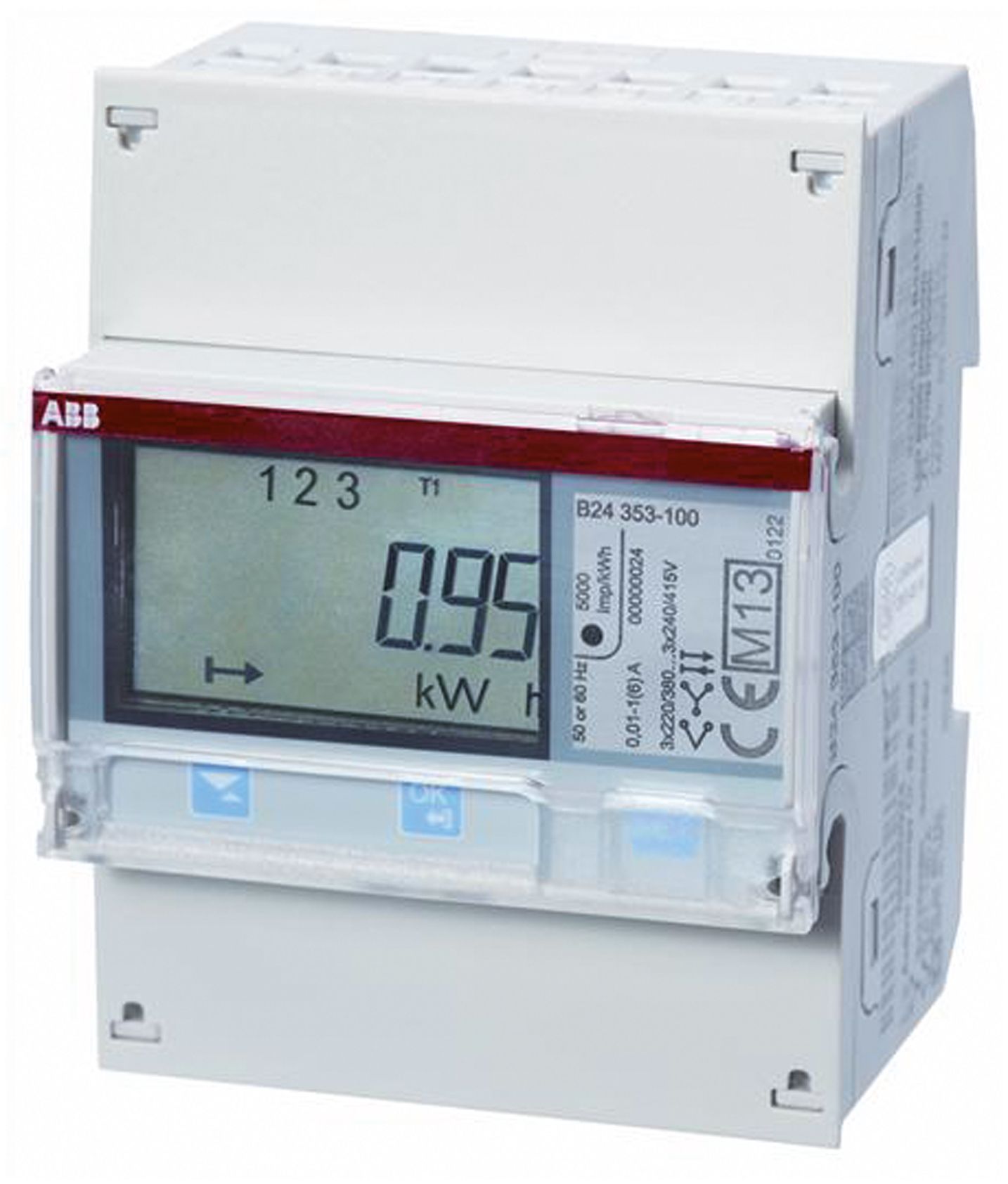 Messwandlerzähler Vierlei elektr digi 6A geeicht B 1A RS-485 176-276V/N-L S0