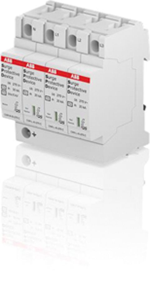 Überspannungsableiter Netzform-TT 230VAC 1,5kV 4TE Hutschiene TH35 20kA opt