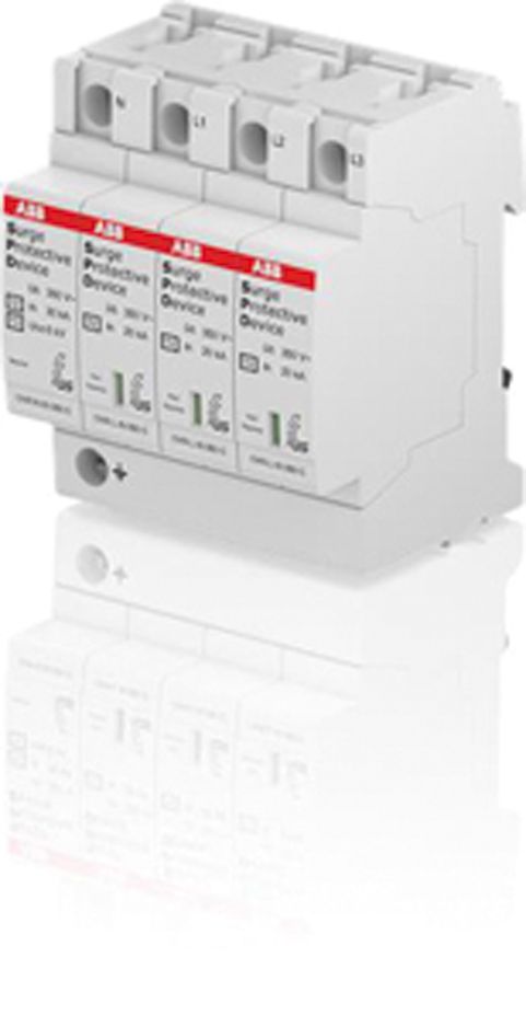 Überspannungsableiter Netzform-TT 230VAC 1,5kV 4TE Hutschiene TH35 20kA opt