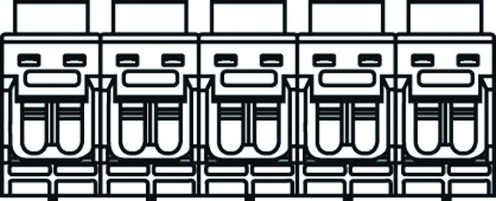Cu-Abzweigklemme 2,5-16qmm 2,5-10qmm blank Schraubverb