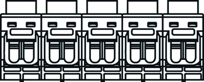Cu-Abzweigklemme 6-35qmm 6-25qmm blank Schraubverb