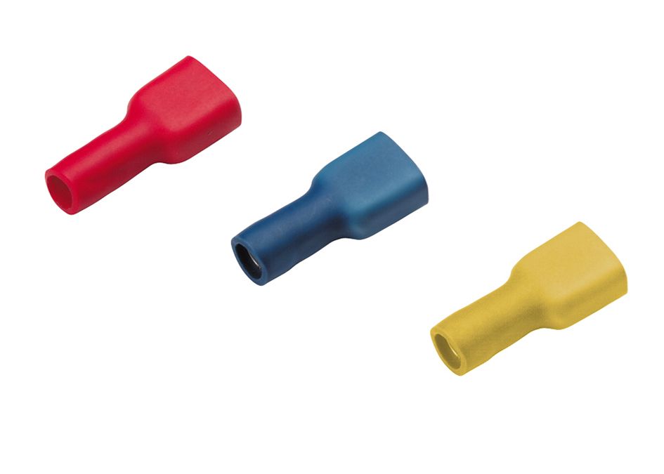 Flachsteckhülse Cu ge 4-6qmm volliso fl_6,3x0,8mm fl 6,3x0,8mm Polyamid (PA)