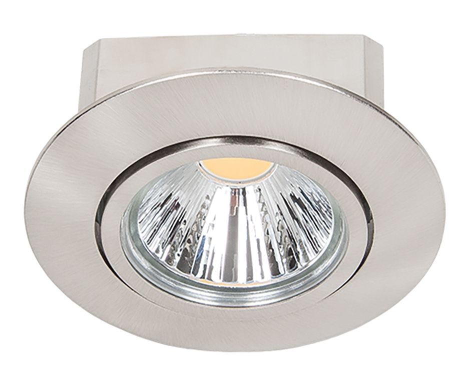 LED-Einbaustrahler 8W 3000K 900lm Konv ni 1LED Alu IP40 gebürstet Ø/EB68mm