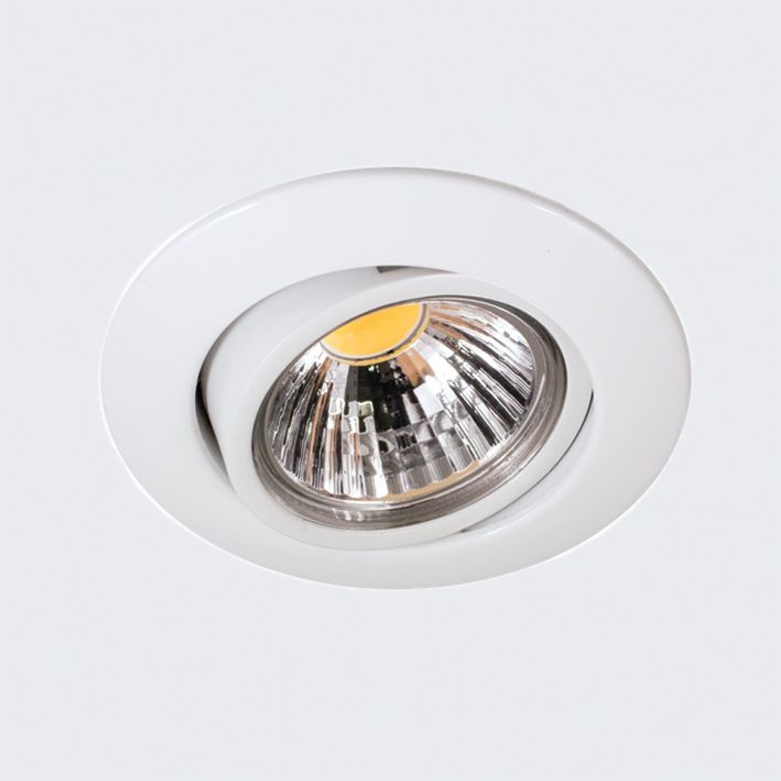 LED-Einbaustrahler 8W 3000K 900lm Konv ni 1LED Alu IP40 gebürstet Ø/EB68mm