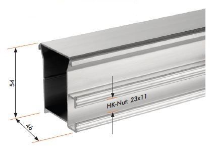 PV-Montageprofil 4,45m Alu sw elox