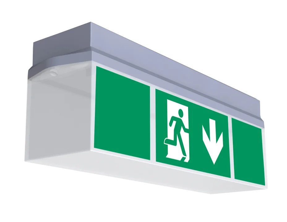 LED-Sicherheitsleuchte 6,17W 6500K 300lm IP65 1LED Wandanbau/Deckenanbau 16m