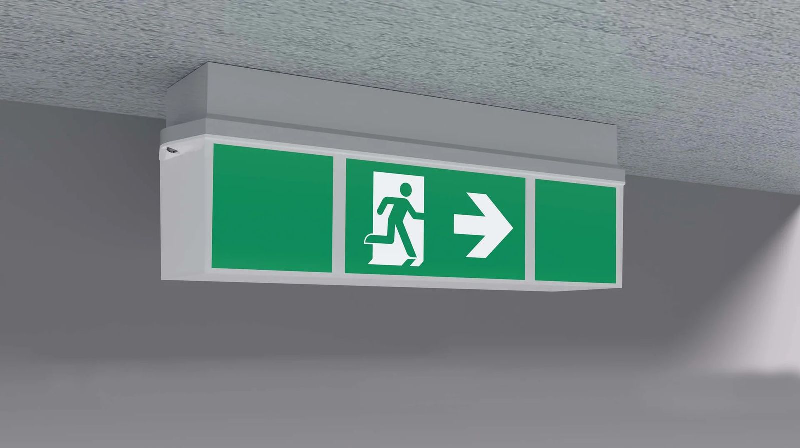 LED-Sicherheitsleuchte 6,17W 6500K 300lm IP65 1LED Wandanbau/Deckenanbau 16m