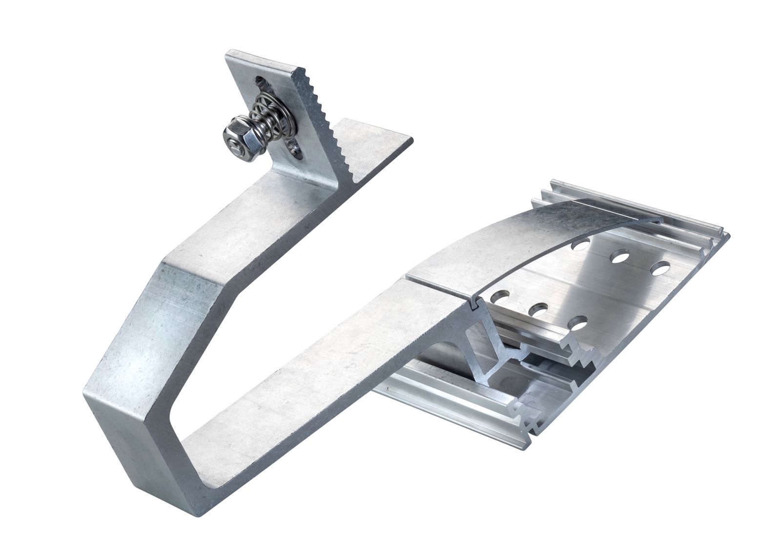 PV-Ausleger für Grundplatte Alu, Stärke 5mm