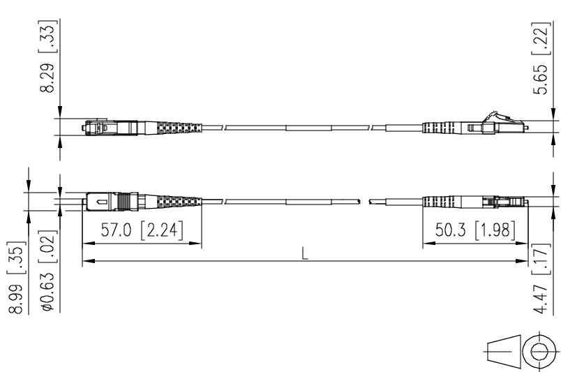 LWL-Patchkabel SC/LC net-works APC SM ws OS2 1m