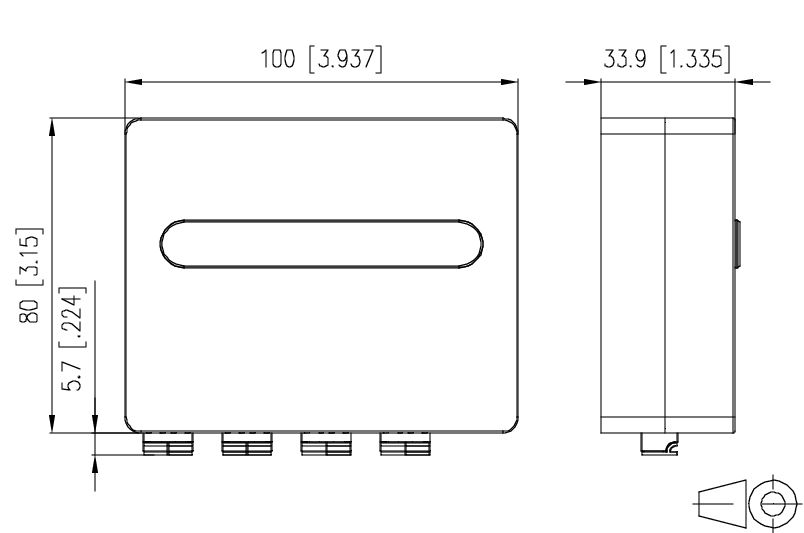 Teilnehmeranschluss 70m net-works 4xLC AP UP ws AP-Mont Unterputzmontage ger
