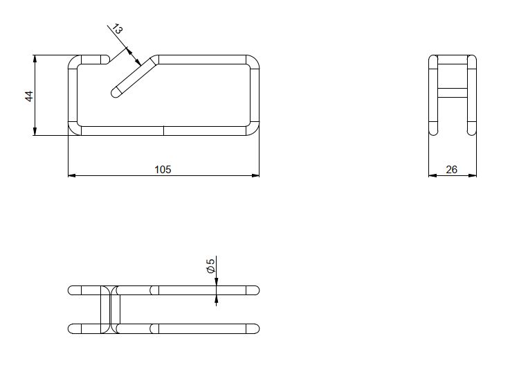 Kabelrangierbügel Metall net-works 1HE 482,6mm B26mm