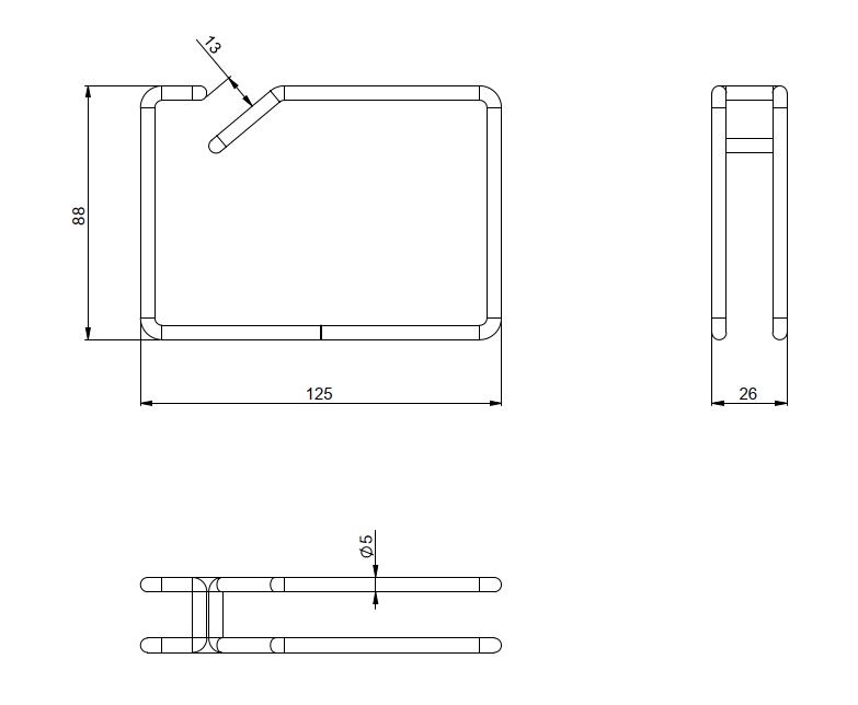 Kabelrangierbügel Metall net-works 2HE 482,6mm B26mm