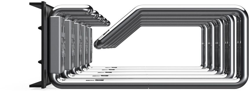 Kabelführungspanel Metall net-works 1HE 482,6mm B482mm sw