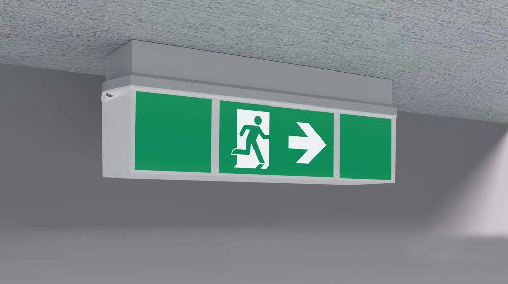 LED-Sicherheitsleuchte 4,2W 6500K 225lm IP65 1LED Wandanbau/Deckenanbau 16m