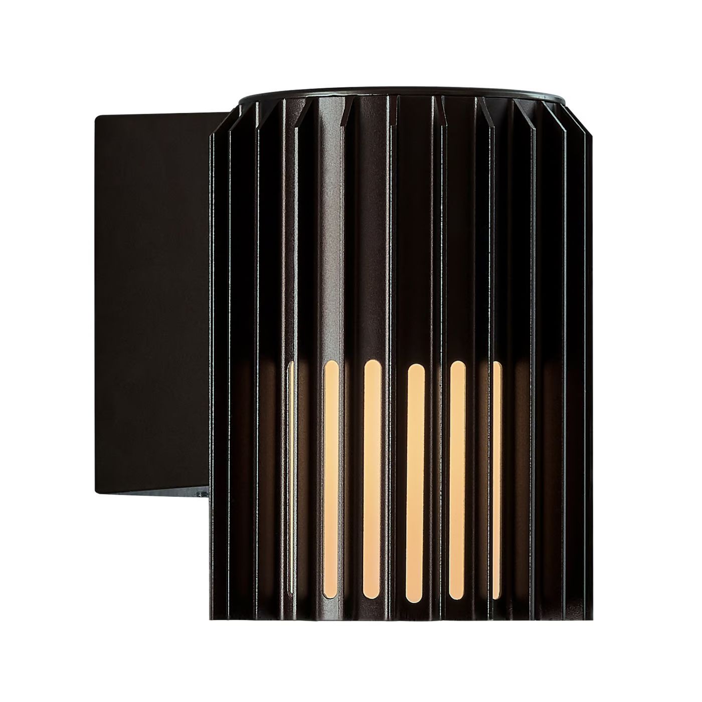 LED-Wandanbauleuchte Aludra 15W sw IP54 E27 Ø124x168mm