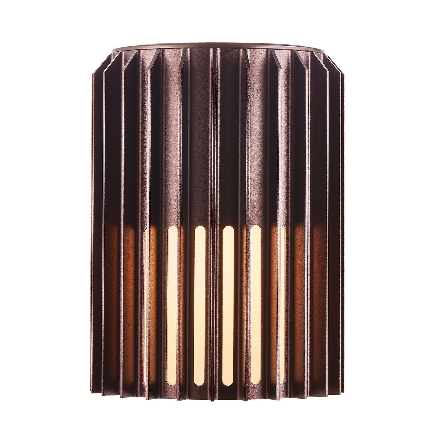 LED-Wandanbauleuchte Aludra 15W ms IP54 E27 messing Ø124x168mm
