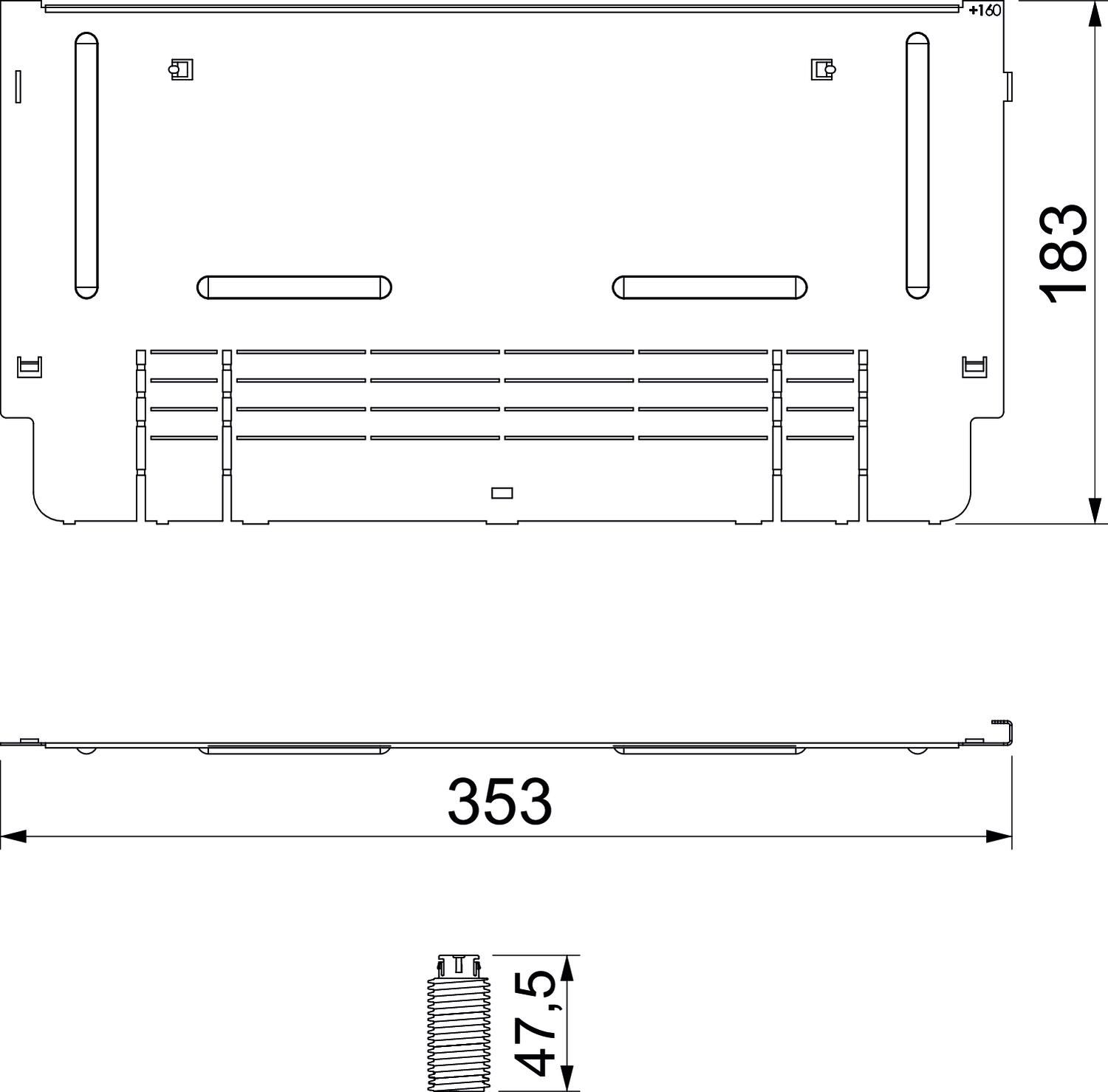 Höhenausgleichsrahmen quadrat