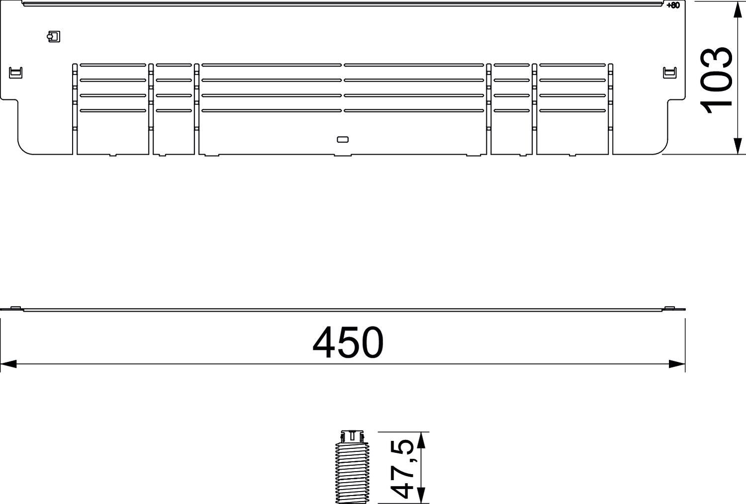 Höhenausgleichsrahmen quadrat