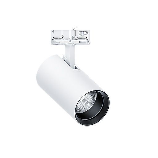 LED-Schienenstrahler 19W 4000K 2300lm Konv sw mt 1LED Alu IP20 RF:hochglänzend