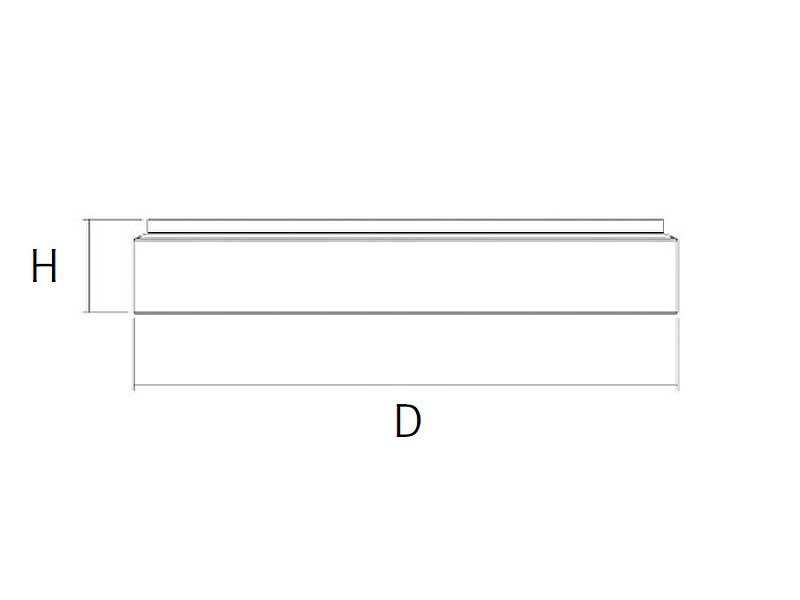 LED-Anbauleuchte 25W 4000K 3352lm sw DALI Dimmung DALI IP40 Ø345x77mm