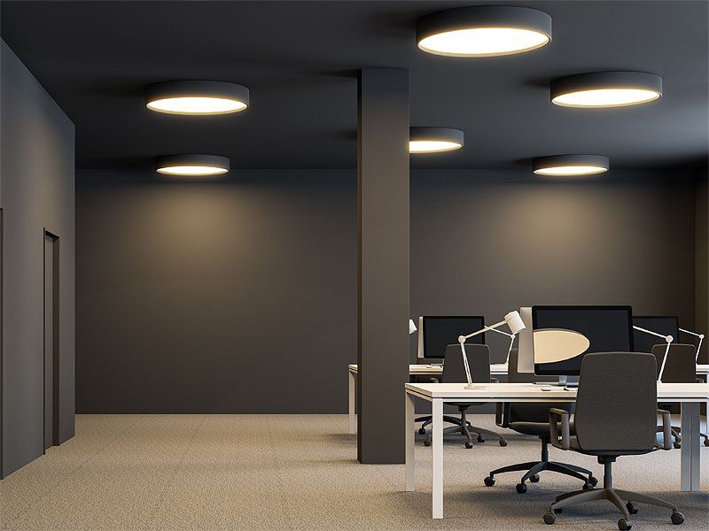 LED-Anbauleuchte 36W 3000K 3946lm IP40 Ø444x77mm