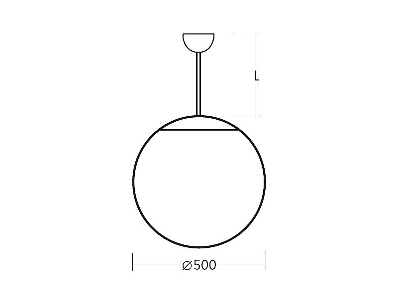 LED-Pendelleuchte 41W 3000K 5870lm ms Konv sym 1LED LED austauschbar messing