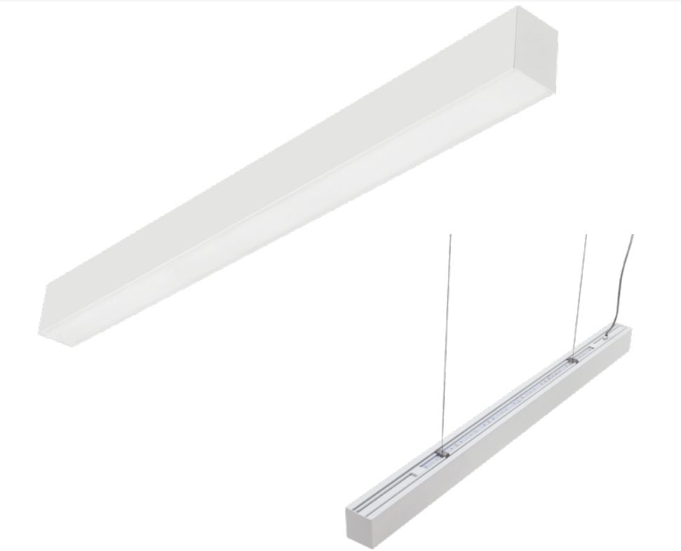 LED-Anbauleuchte 42W 4000K 4993lm Konv IP40 2245x64x72mm