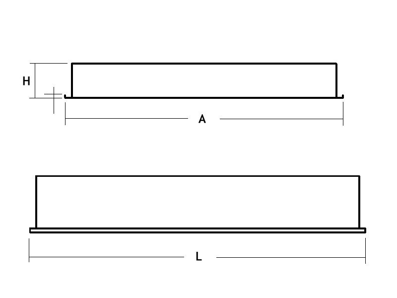 LED-Reinraumleuchte 113W 4000K 1130lm ws Konv Dimmung DALI IP65 1245x620x90mm