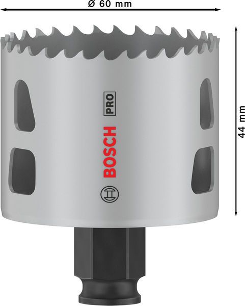 Lochsäge Ø60mm T44mm Sechskant f.Gips f.Holz