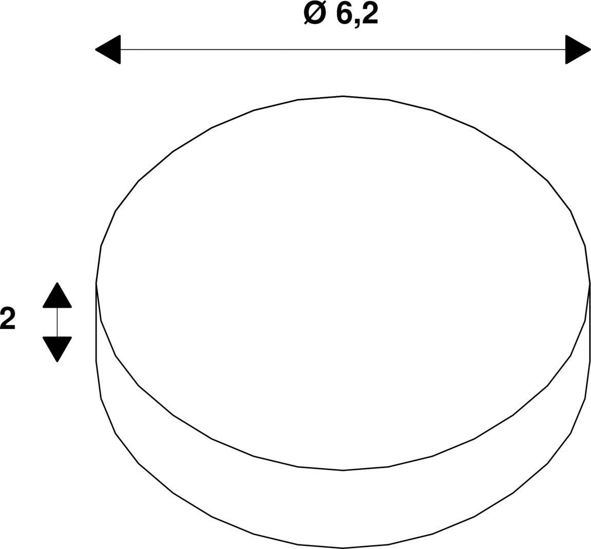 Dekorelement cu Kst Ø62mm H20mm