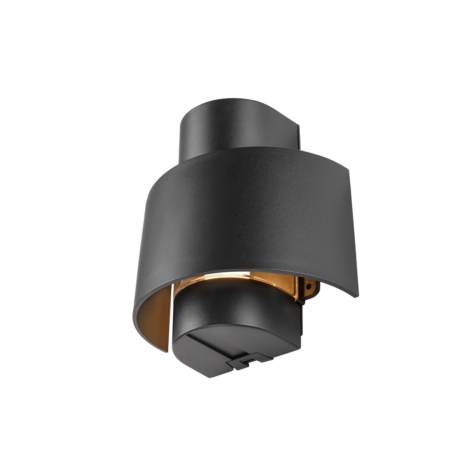 LED-Wandanbauleuchte 13W sw IP65 E27 109x218x225mm