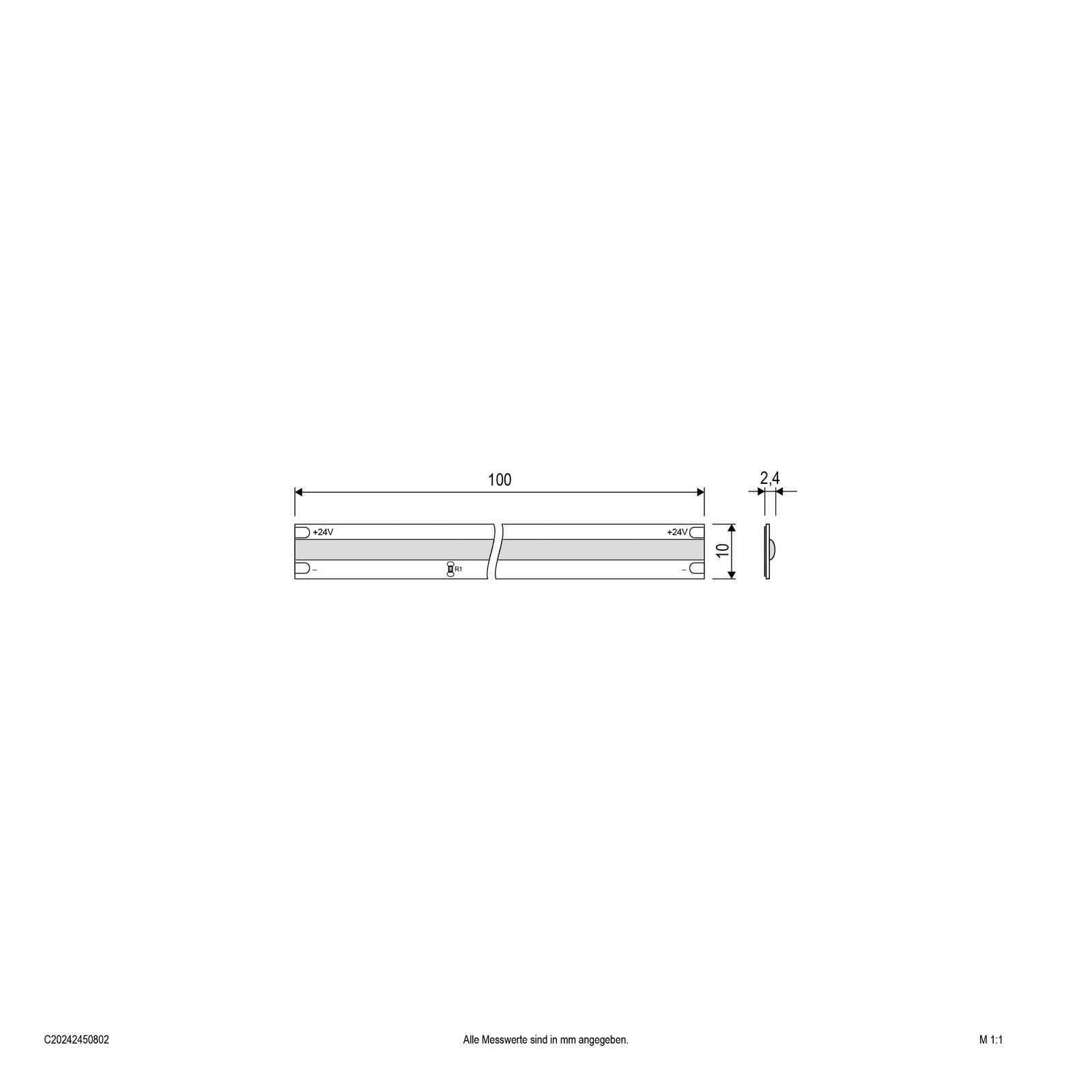 LED-Lichtband 8W/m ws 3000K 490Stk/m DC IP20 LED nicht austauschbar 5000mm 24V