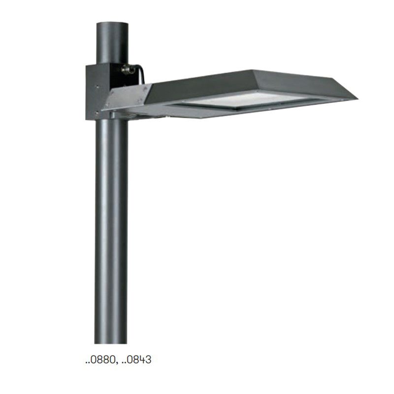 LED-Aufsatzleuchte 2x70W Vario III 76mm 3000K 17600lm anth elektr.Trafo Alu IP65