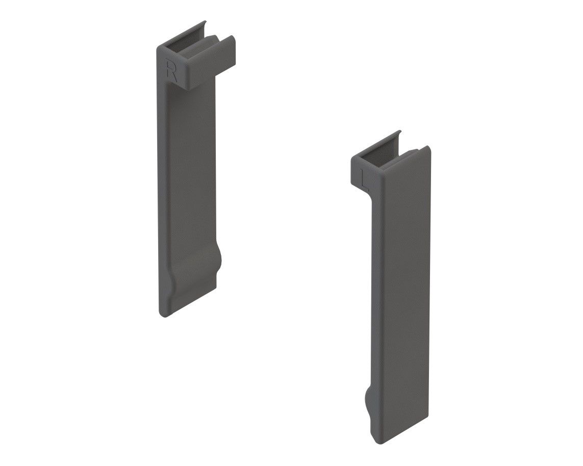 Endkappe Kst Gitterrinne 22x15,3mm sw