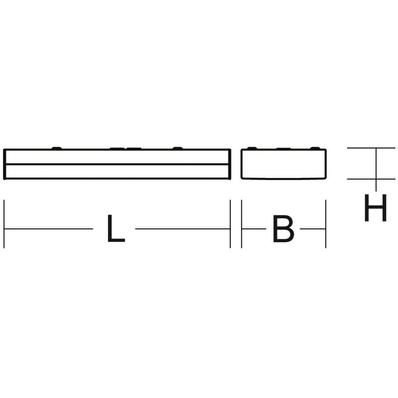 LED-Anbauleuchte PLANIA 21-34W 4000K ws 4900lm IP40 1220x160x64mm